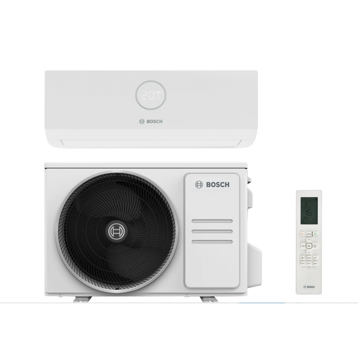 Šilumos siurblys Bosch oras-oras Climate CL6000i-Set 35 HE Šildymo galia 3,8 kW, Šaldymo galia 3,5 kW 7733704015-7733704017 Šilumos siurblys Bosch oras-oras Climate CL6000i-Set 35 HE Šildymo galia 3,8 kW, Šaldymo galia 3,5 kW 7733704015-7733704017